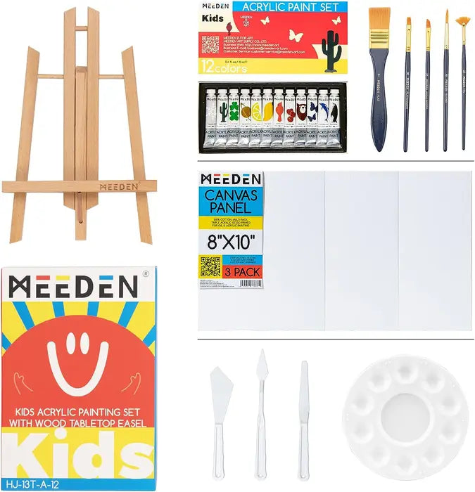 Kit inicial de pintura con acrílicos