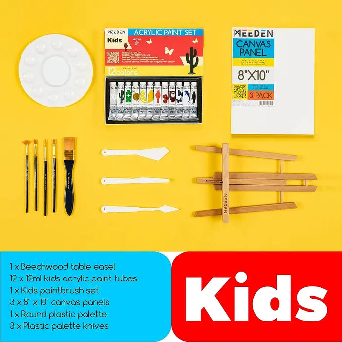 Kit inicial de pintura con acrílicos