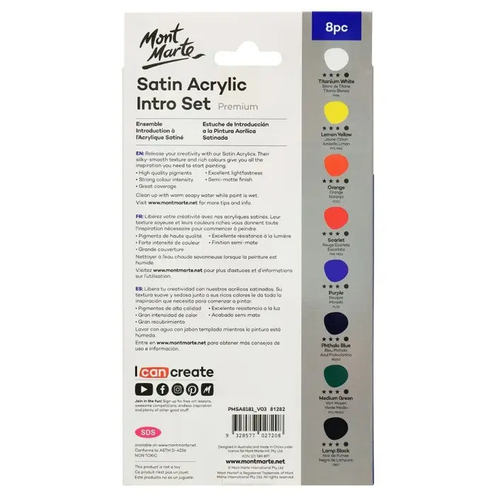 Pintura acrílica santinada - 8 pomos