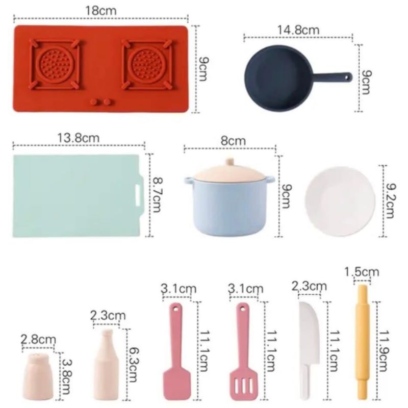 Set de cocina de silicona