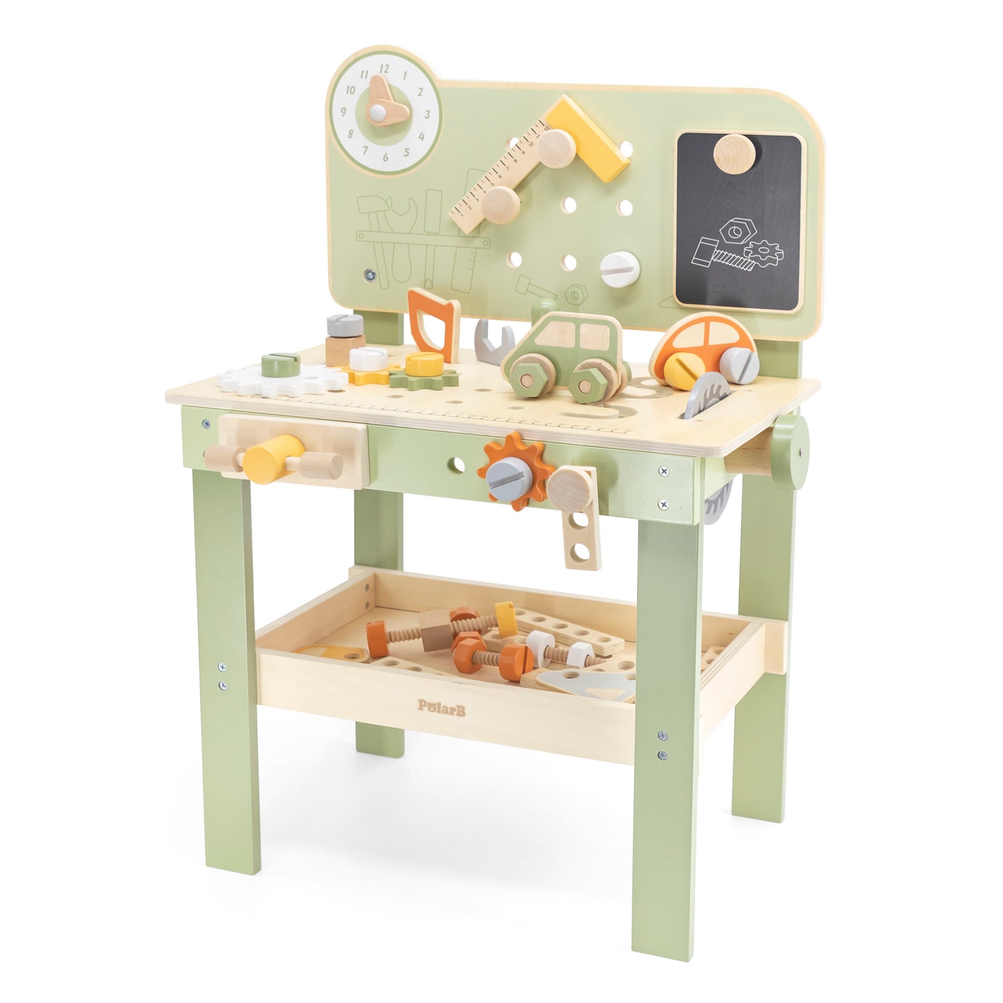 Mesa de trabajo con herramientas