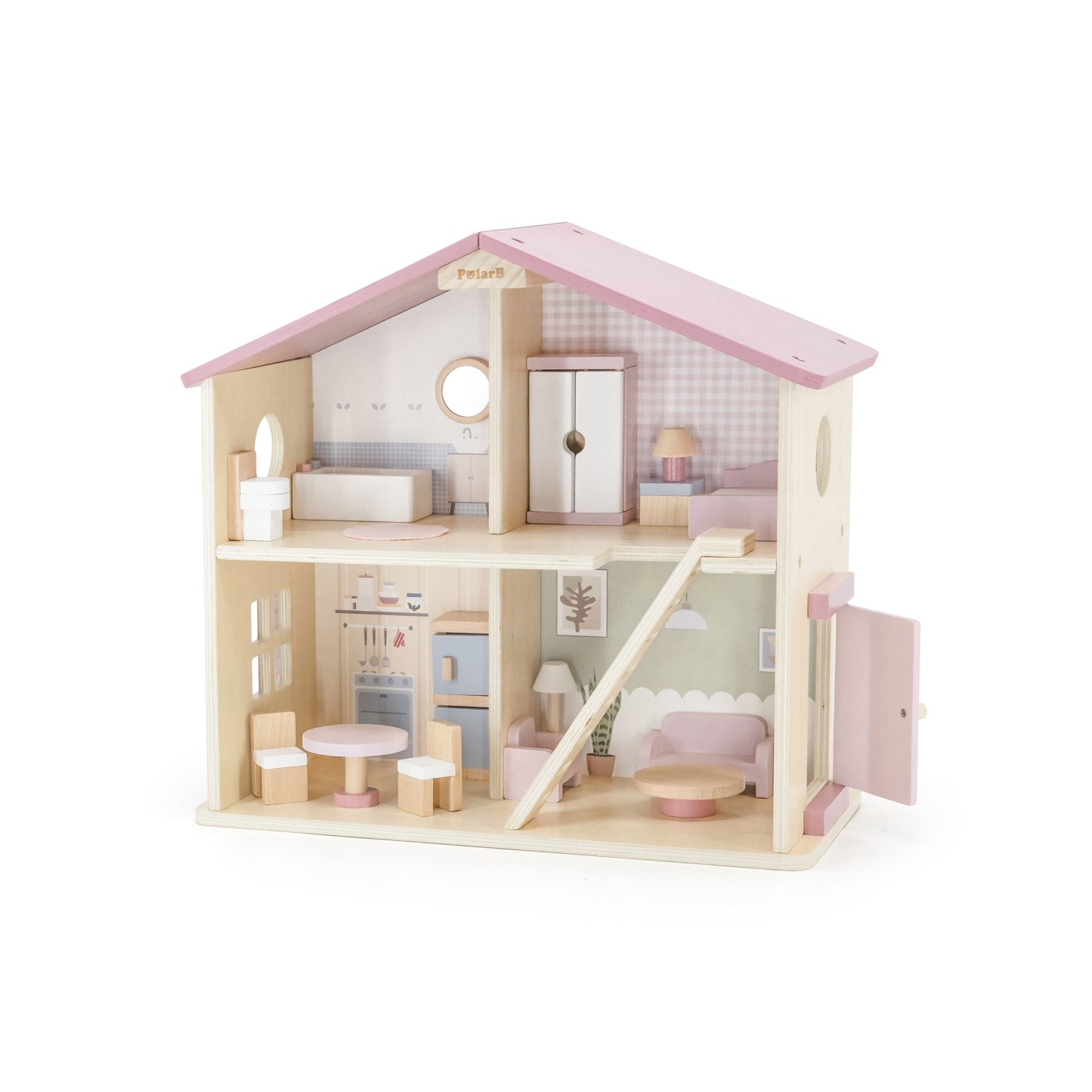 Casita de muñecas en madera