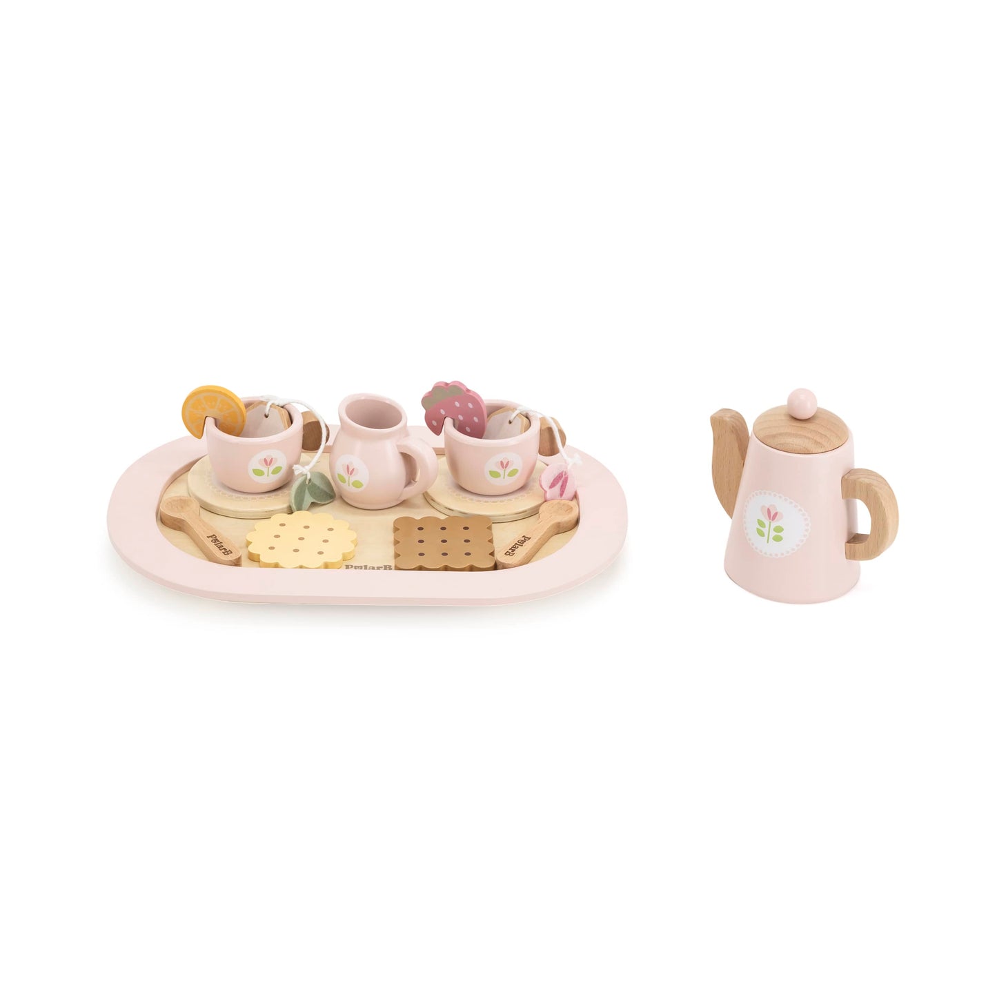 Juego de té de madera