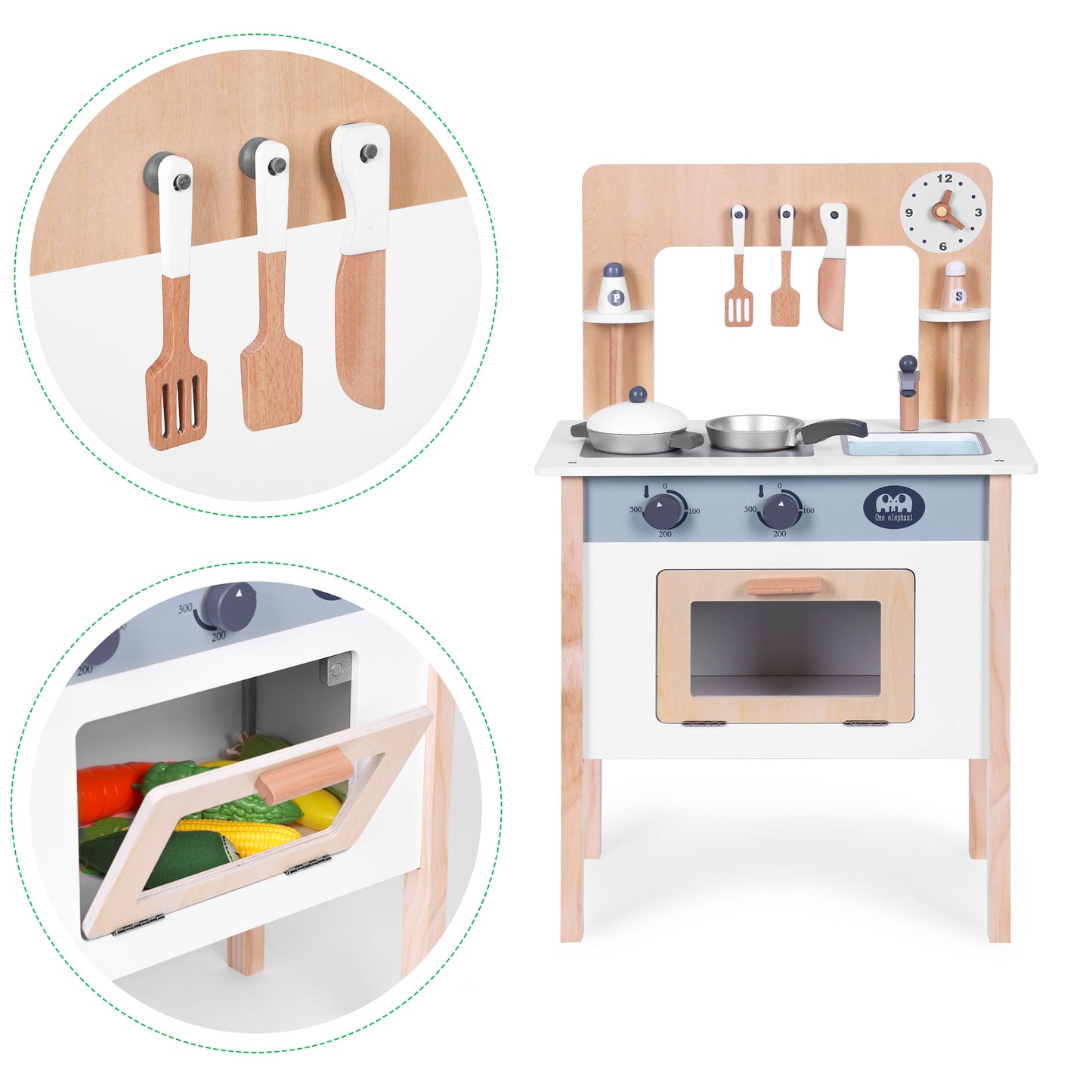 Cocina de madera clásica