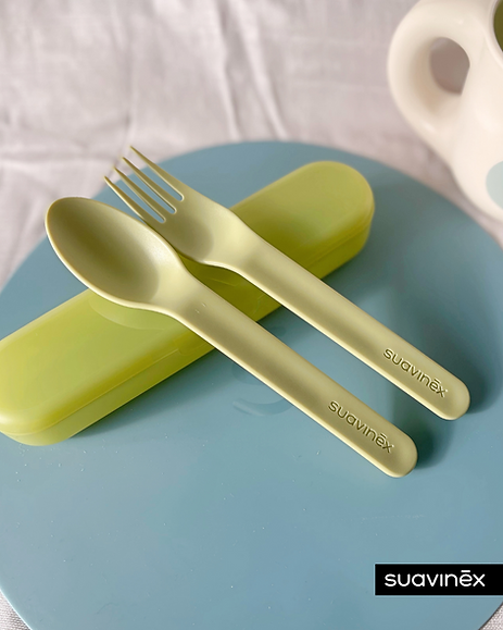 Set de cubiertos con estuche - Verde