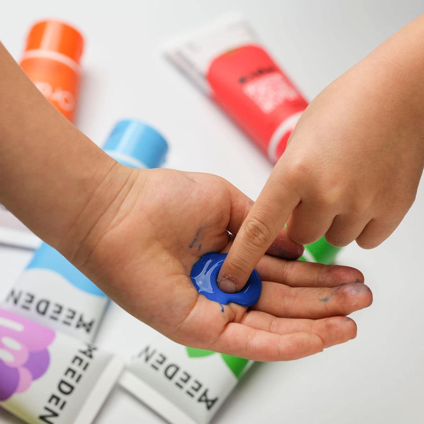 Pintura para dedos (6 colores vibrantes)