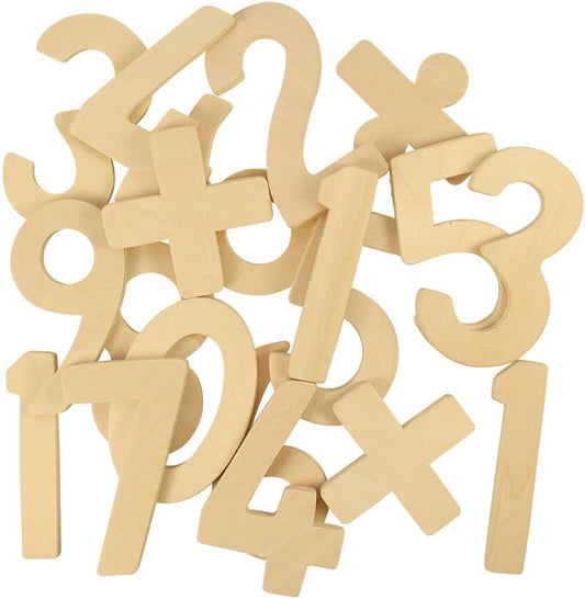 Números de madera