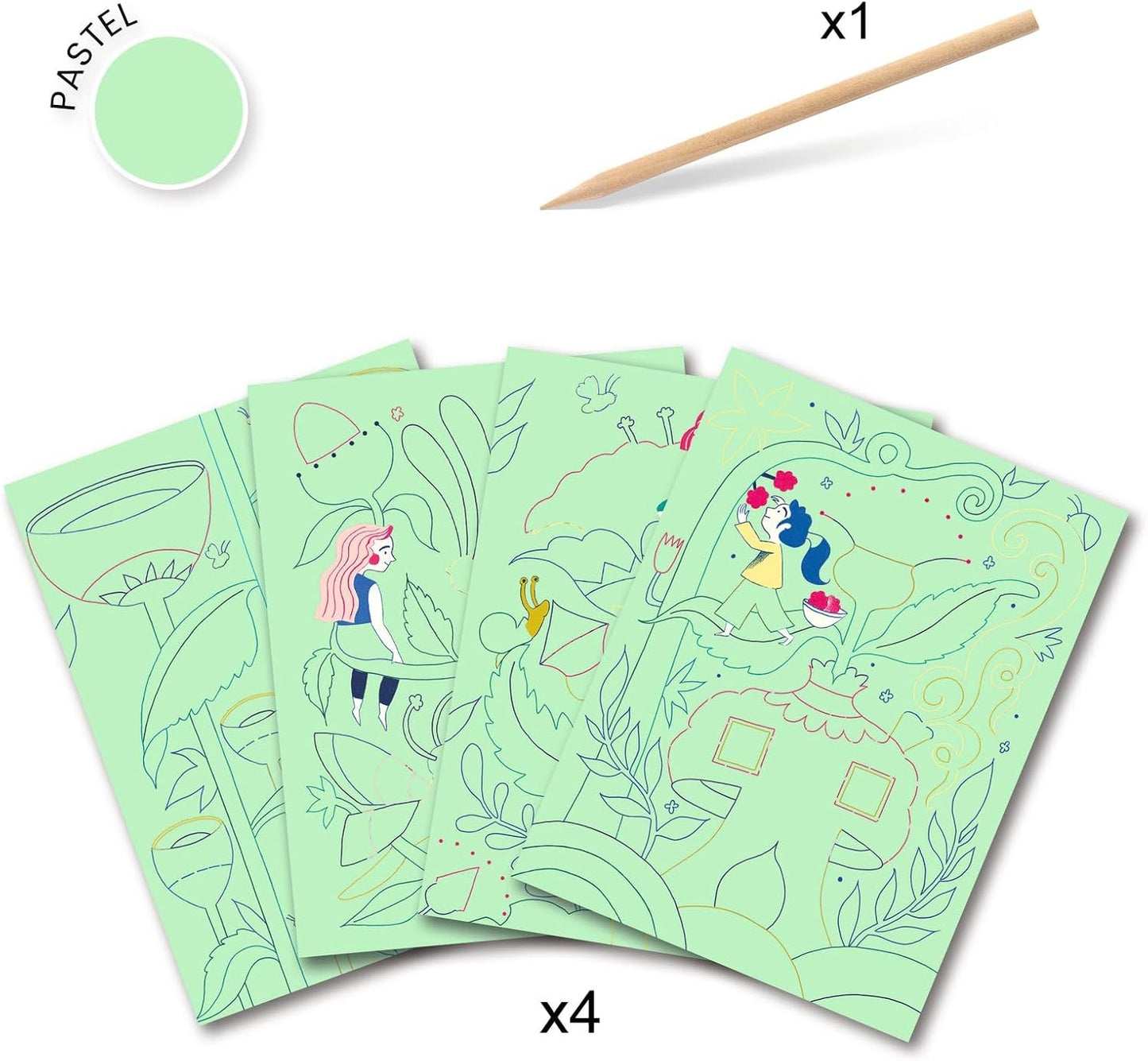 Láminas para raspar - Imaginary Garden