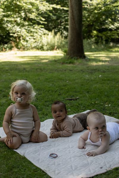 Chupete BIBS Couture Silicona Tetina Anatómica Pack x 2 Vanilla/Peach - Talle 2