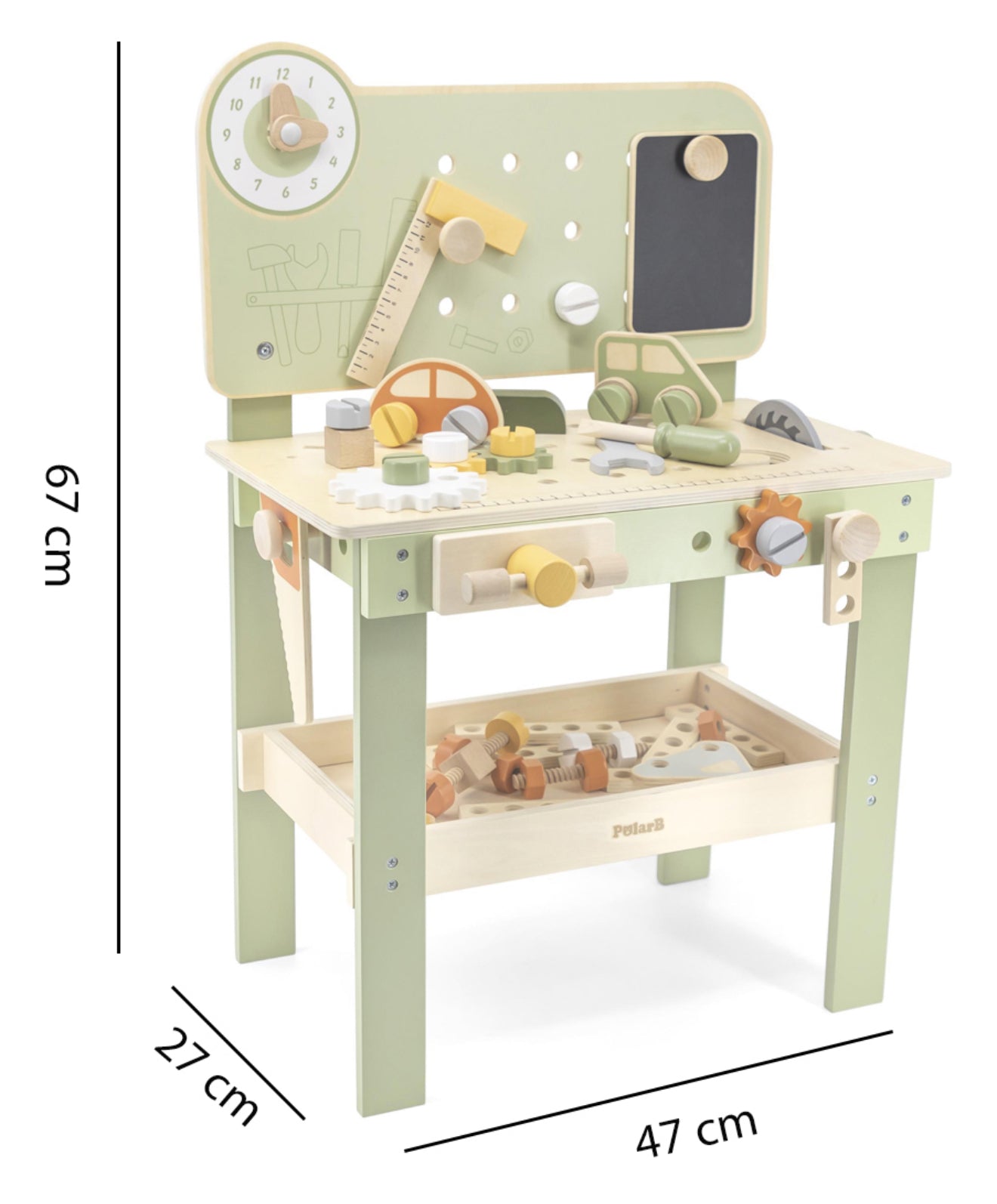 Mesa de trabajo con herramientas