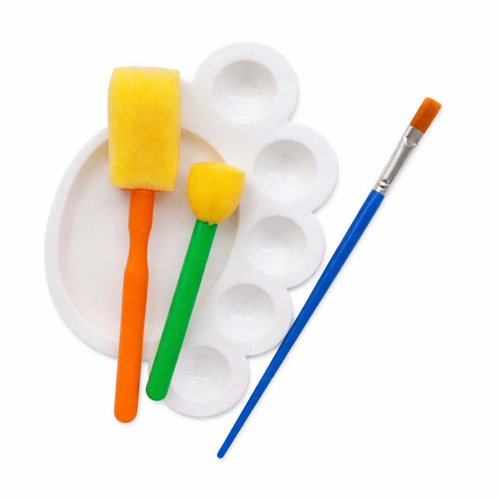 Set paleta gode y 3 pinceles