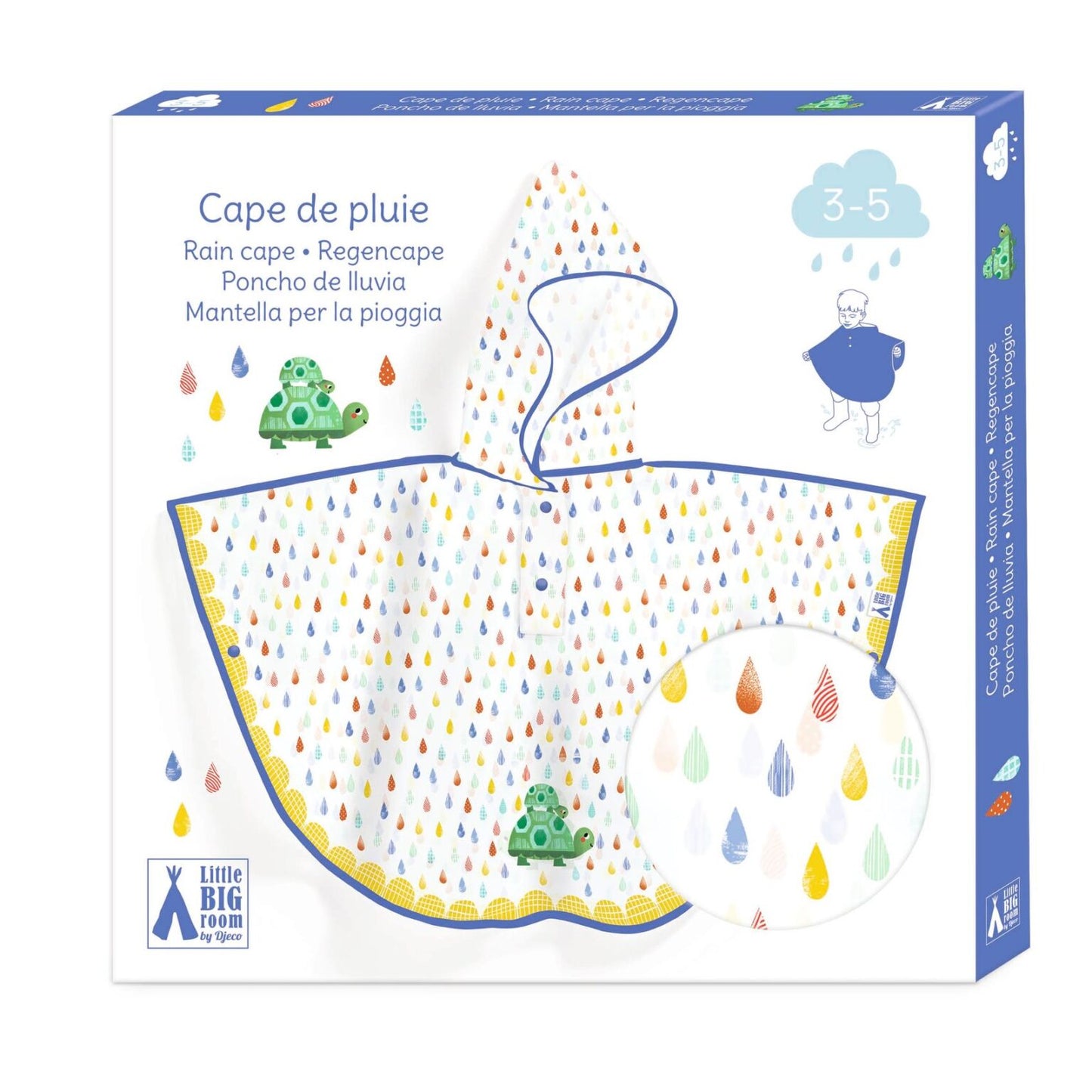 Pilot de lluvia - 3-5 años Turtle
