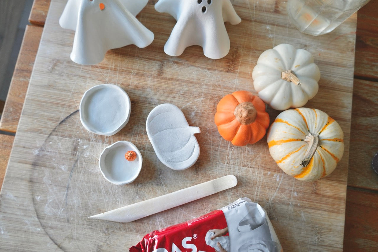 Kit de cerámica de secado al aire - Decoraciones de Halloween