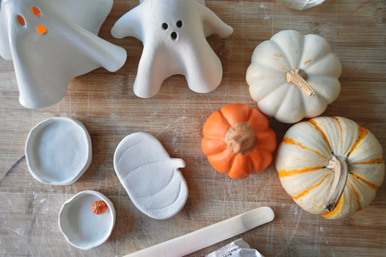 Kit de cerámica de secado al aire - Decoraciones de Halloween