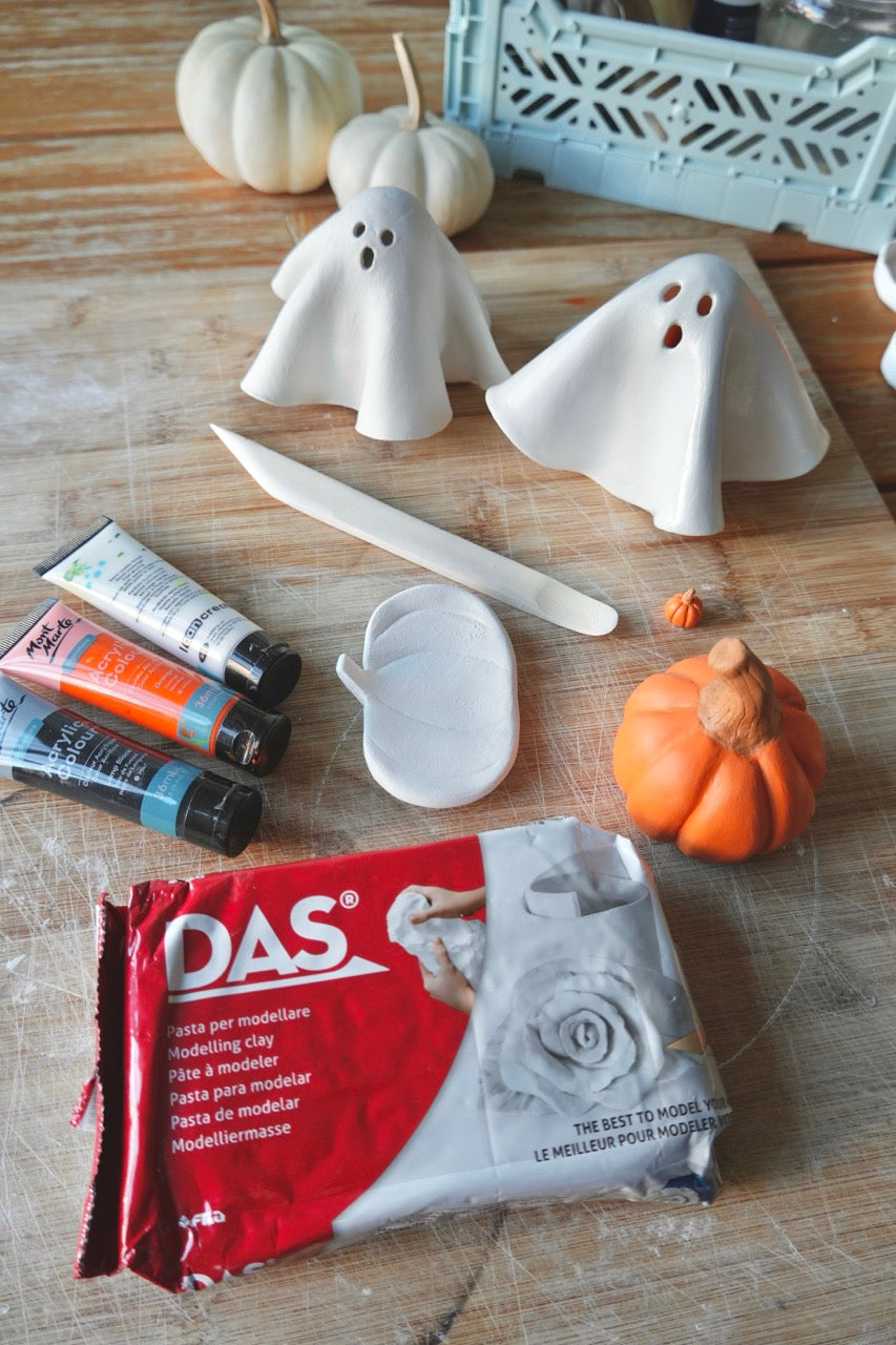 Kit de cerámica de secado al aire - Decoraciones de Halloween