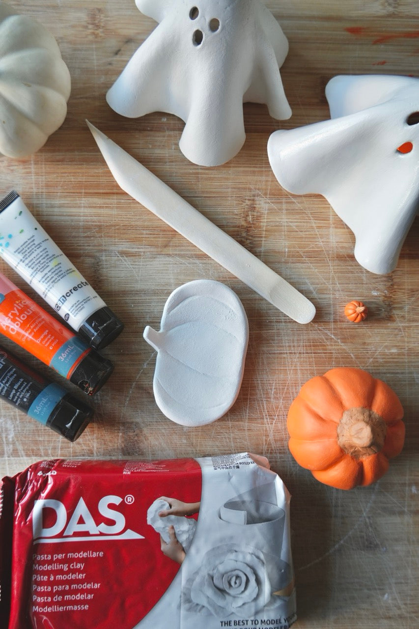 Kit de cerámica de secado al aire - Decoraciones de Halloween
