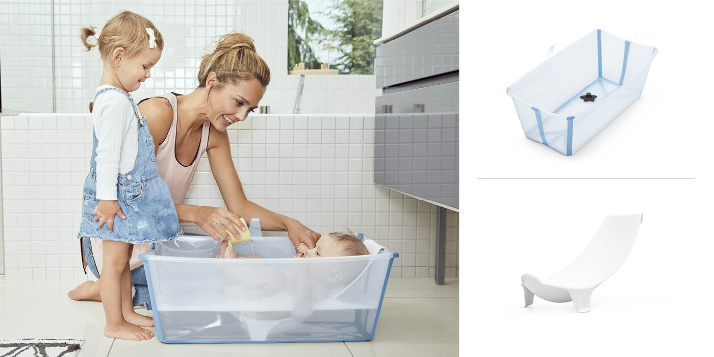 Bañera Flexi Bath® con Soporte para RN y Tapón de Temperatura