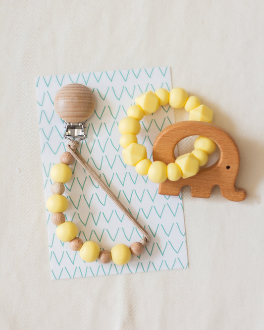 Set Mordillo + Portachupete Custard Yellow