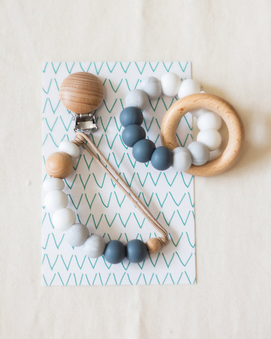 Set Mordillo + Portachupete Marble + Dim Gray