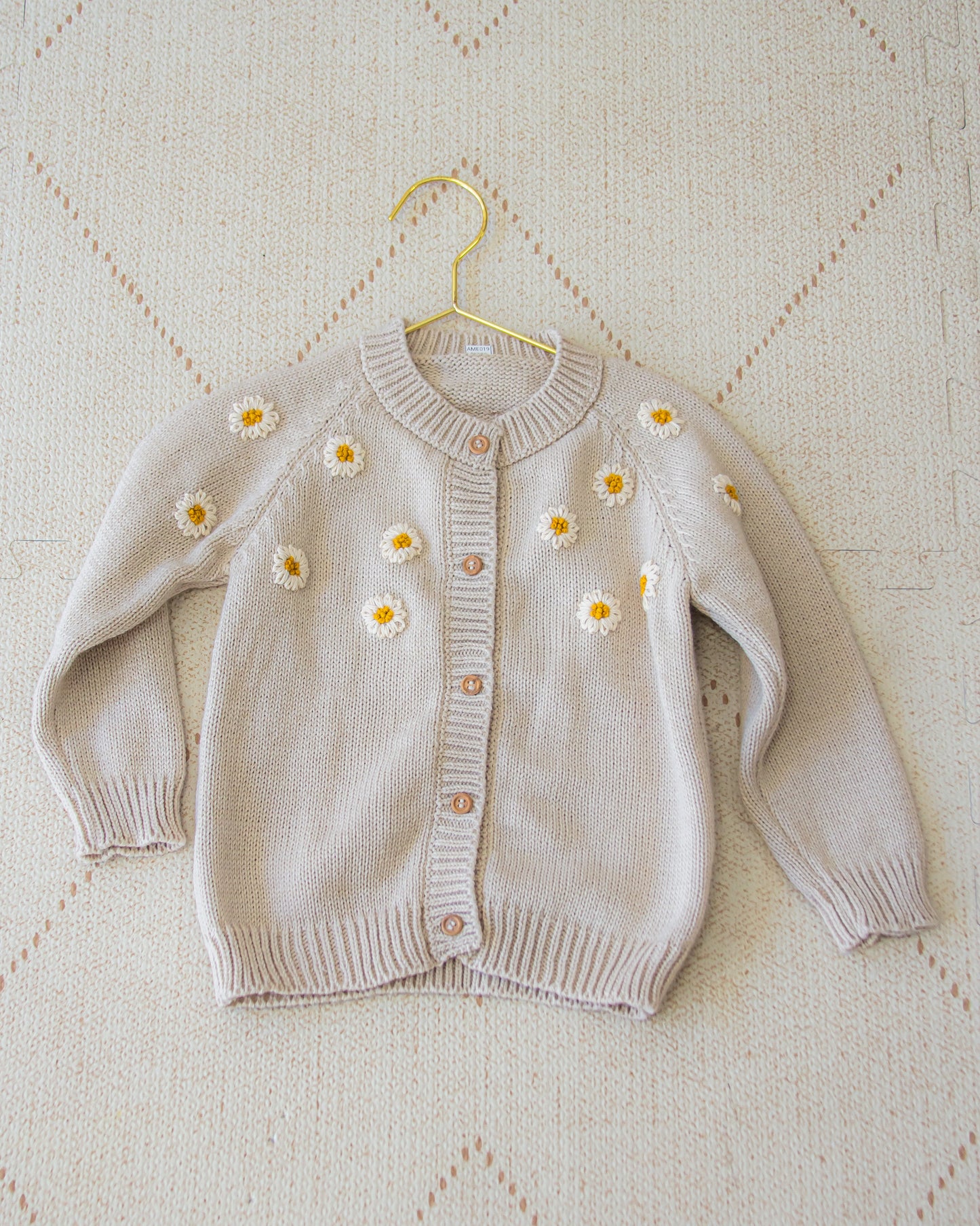 Saco tejido margaritas