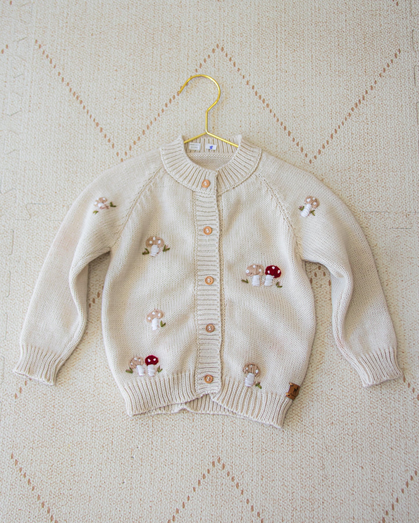 Saco tejido honguitos