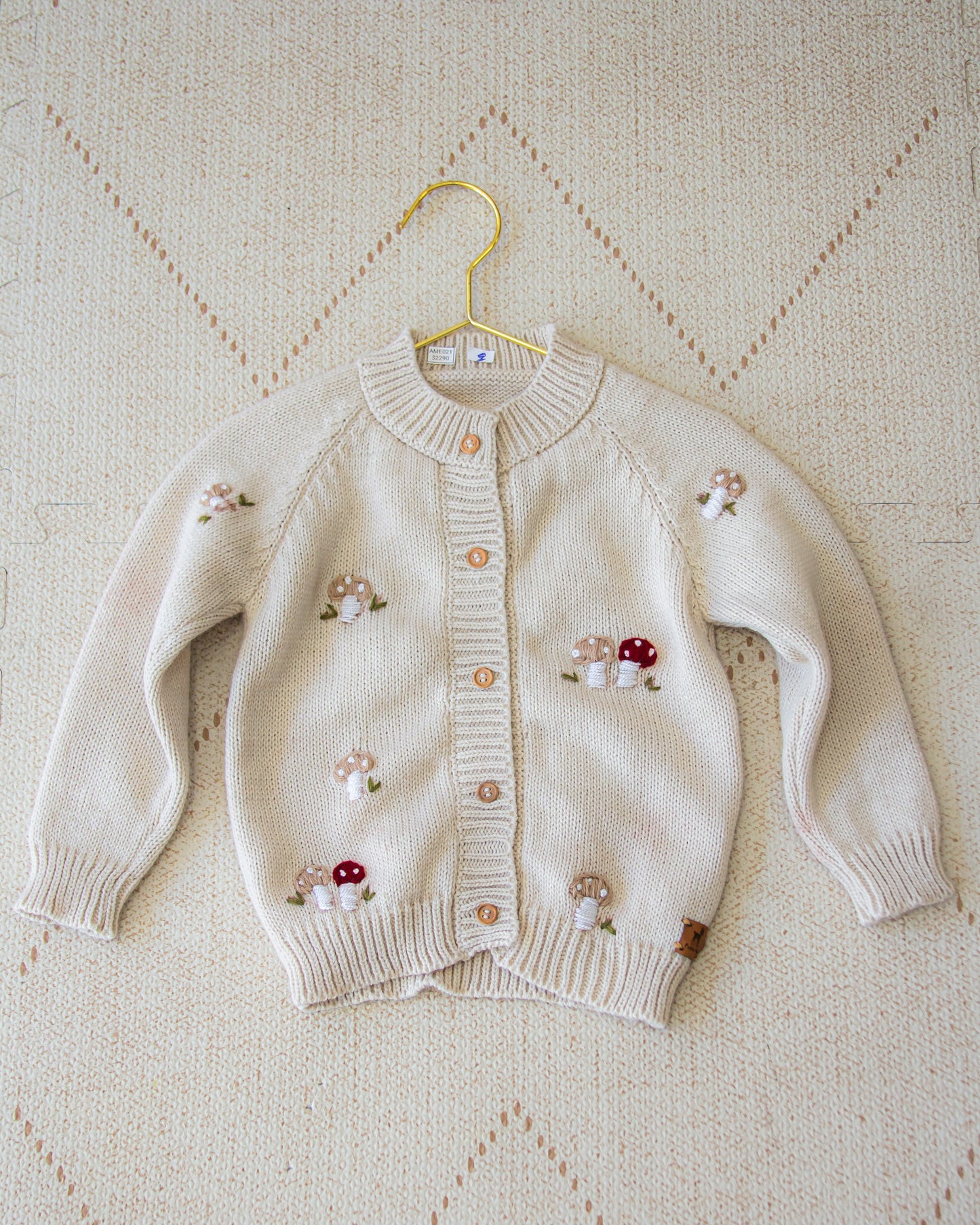 Saco tejido honguitos