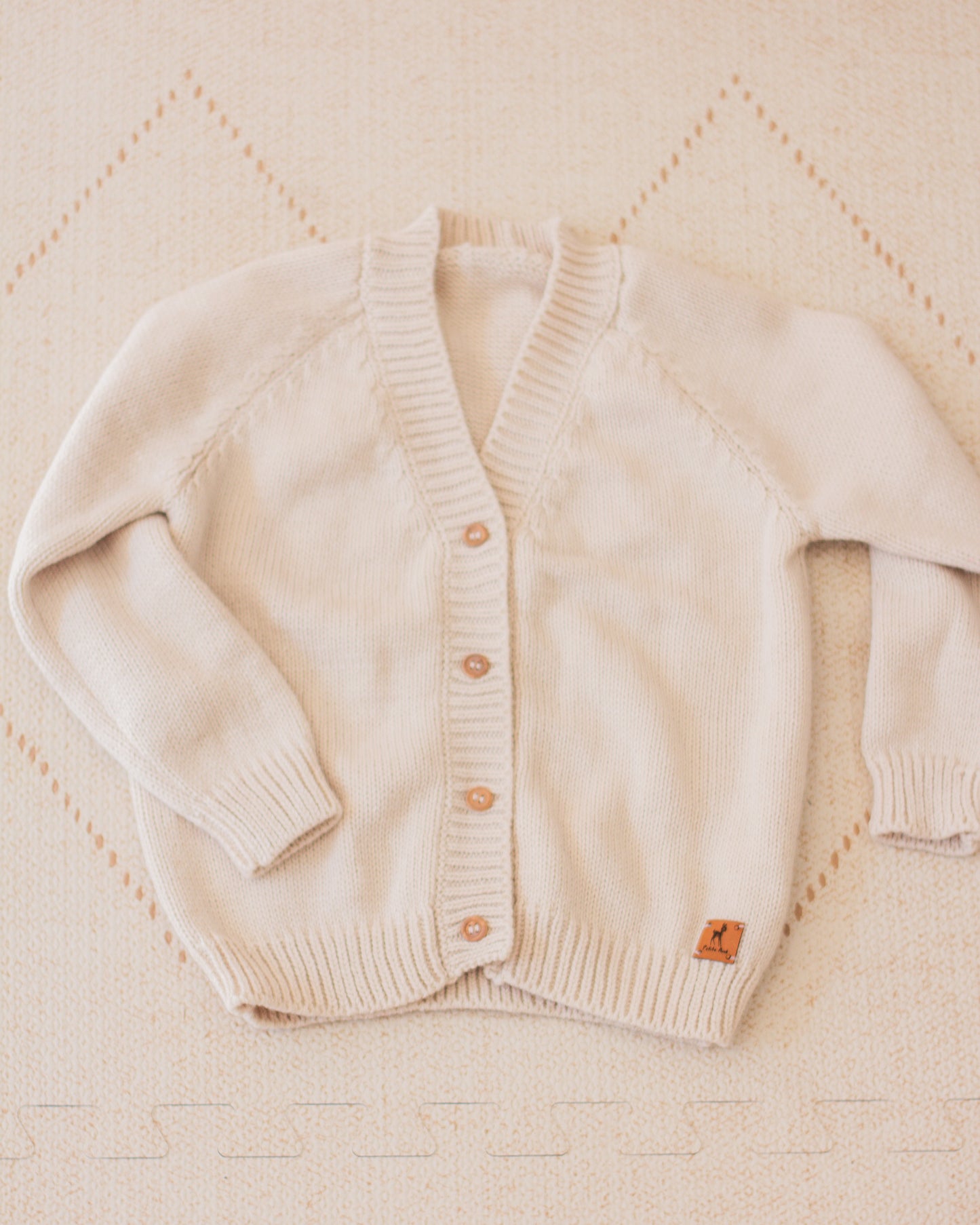 Saco tejido liso escote v