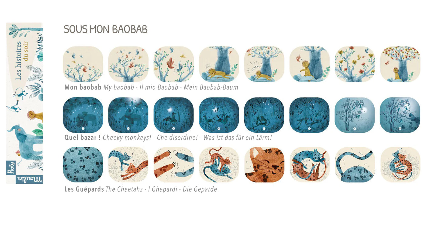 Caja de 3 Discos para Linterna Proyectora Sous Mon Baobab