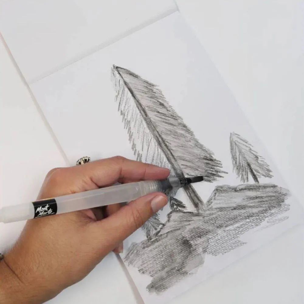 Set de acuarelas con paleta, block, pincel y lápiz - Mont Marte Kids