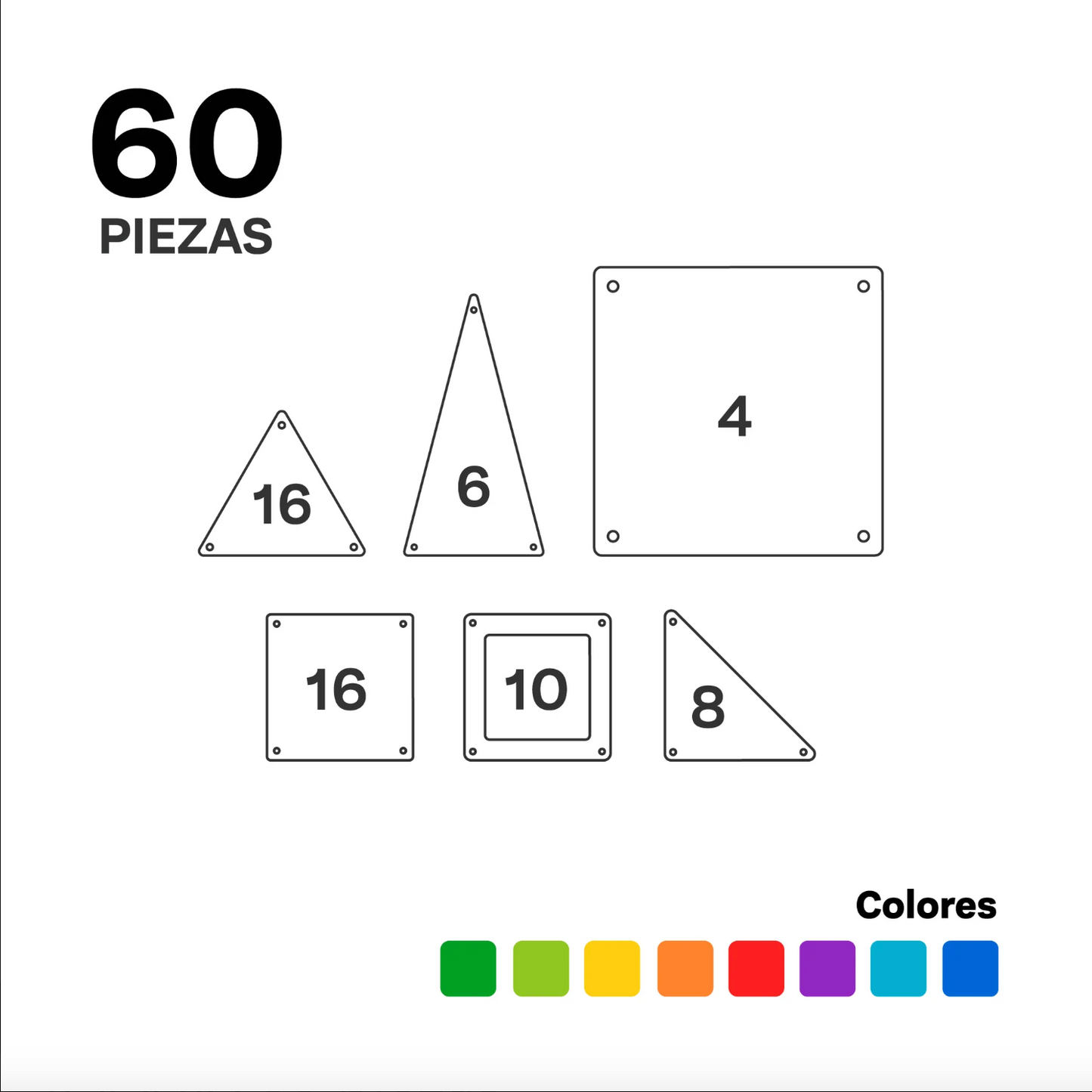 Imanix set 60 piezas