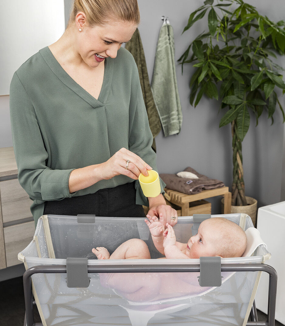Bañera Flexi Bath® con Soporte para RN y Tapón de Temperatura
