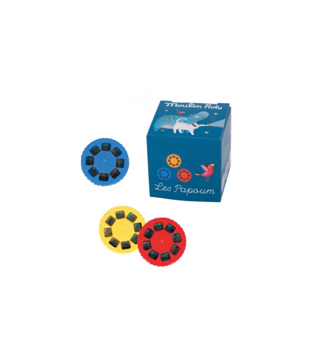 Caja de 3 Discos para Linterna Proyectora - Cuentos Les Papoum