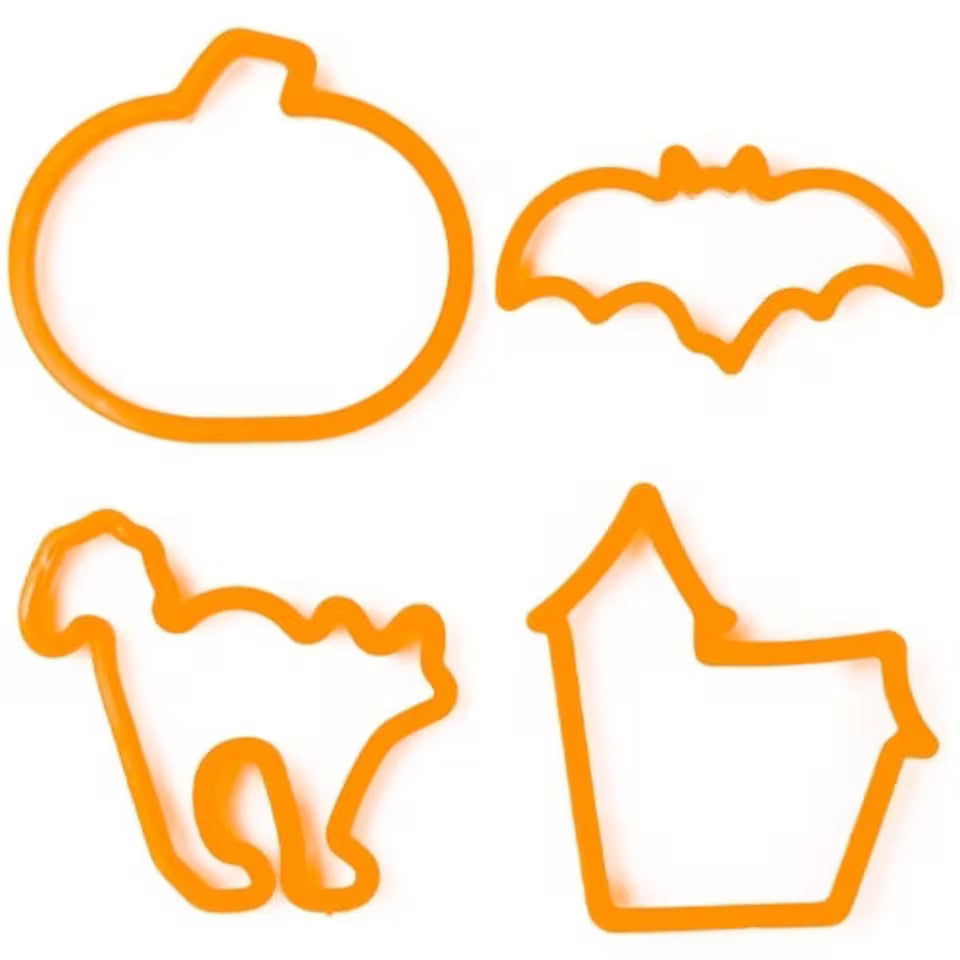 Cortantes de galletitas Halloween (Pack de 4)