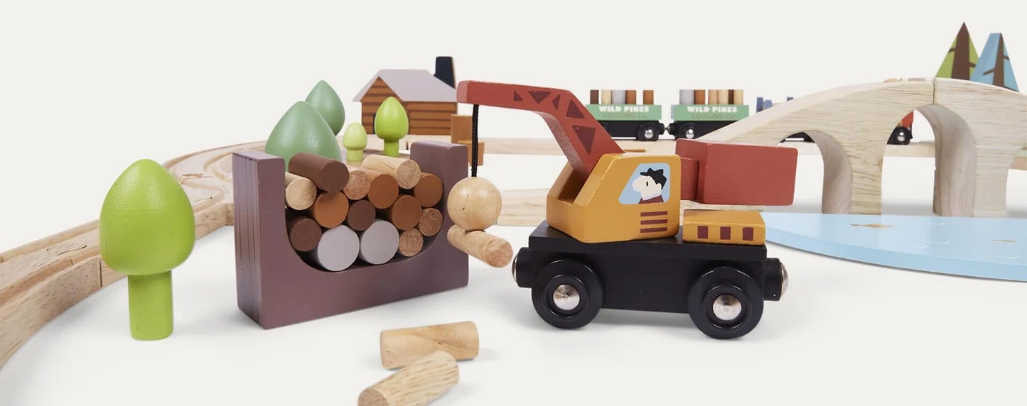 Set Tren en el Bosque - Pista, tren y accesorios