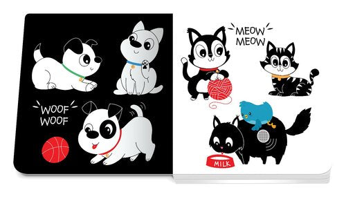 Black and white animals