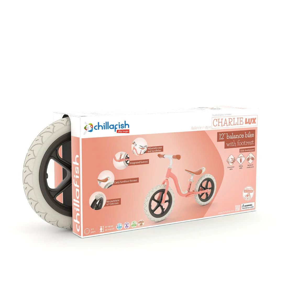 Bici de Equilibrio Charlie LUX Salmón