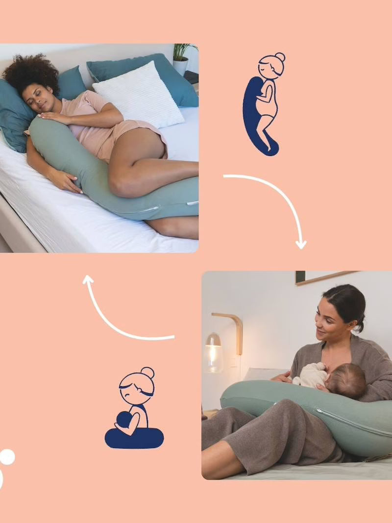 Almohadón de Embarazo y Lactancia - Comfy Grande (3 colores)