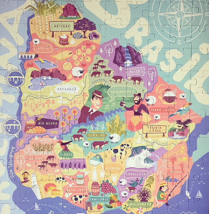 Puzzle Conociendo el Uruguay (120 Piezas)