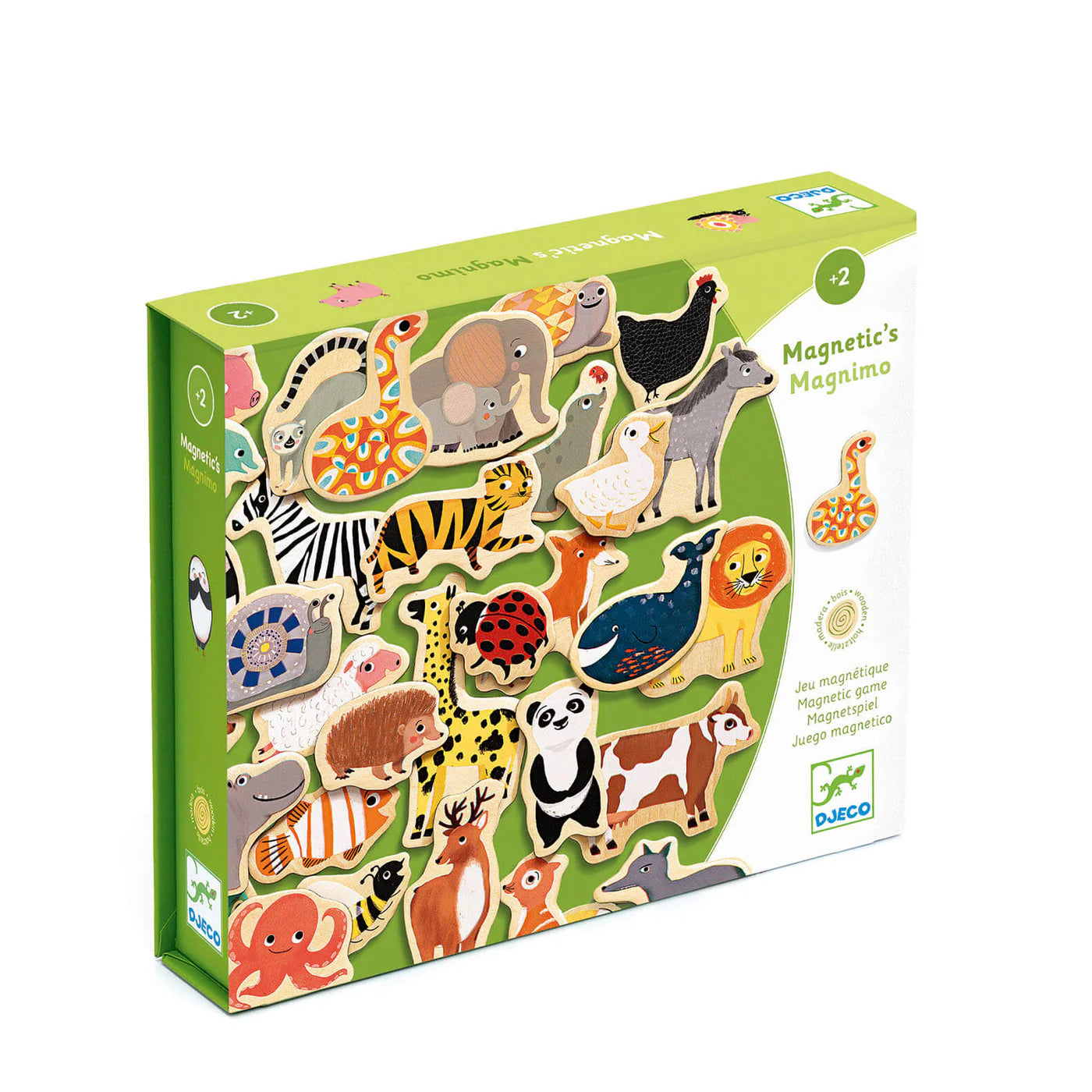 Magnimo - Juego de imanes de madera