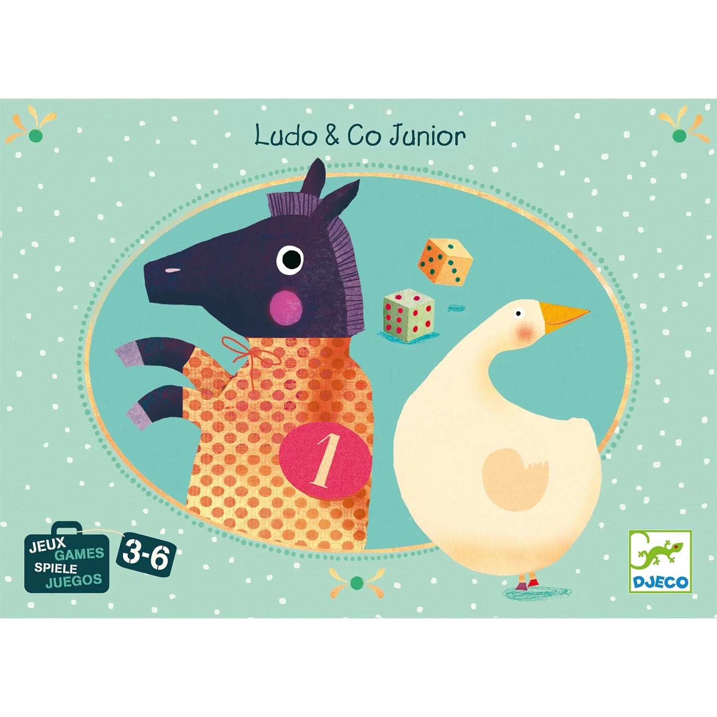 Maletín de clásicos: Ludo y Juego de la Oca Junior