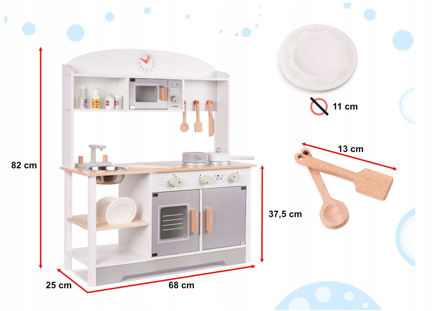 Cocina de Madera Completa con Accesorios