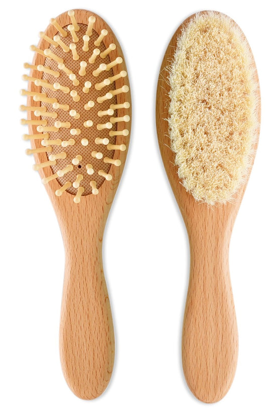 Cepillo y Peine de Madera
