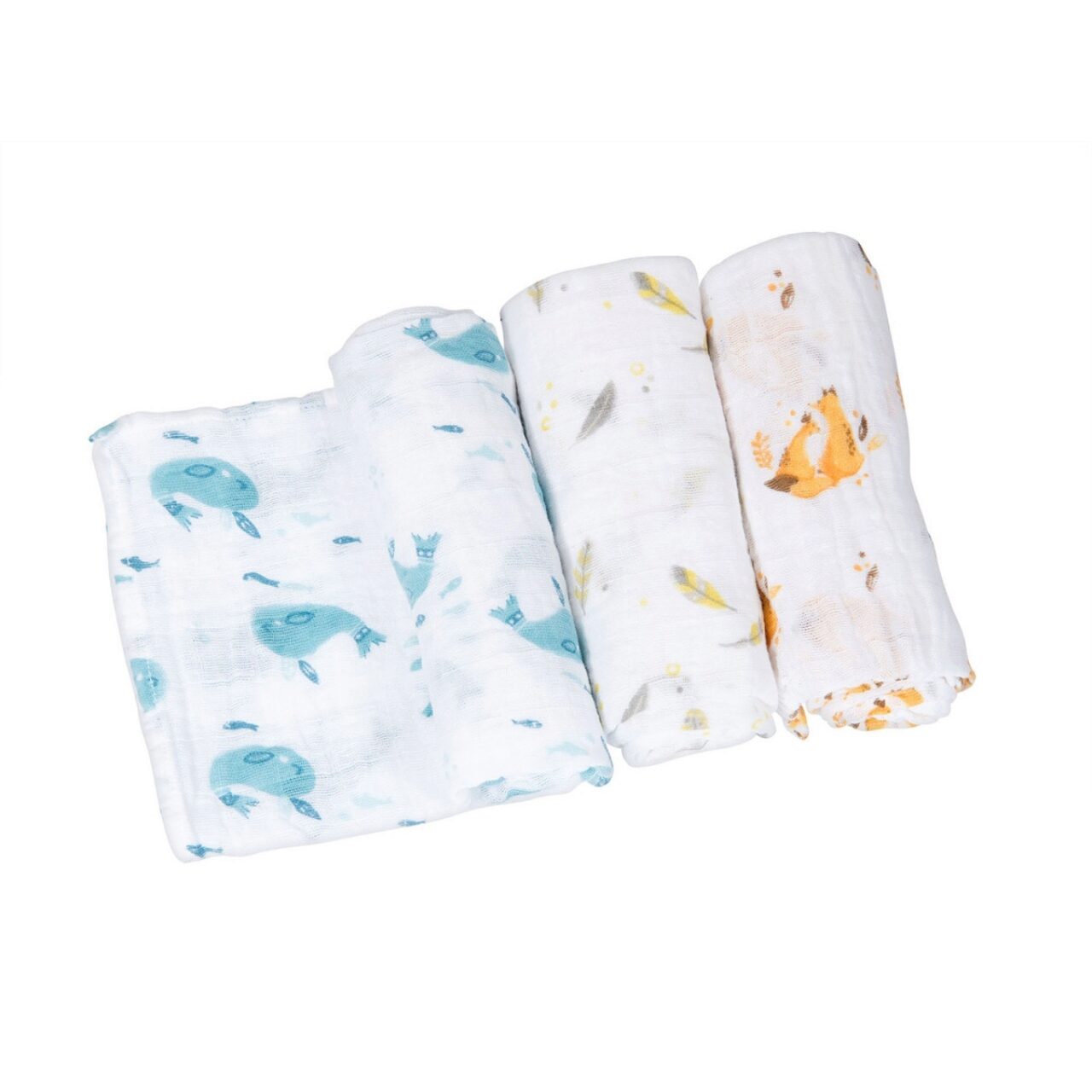 Muselinas Le Voyage de Olga (70 x 70 cm) - Set de 3
