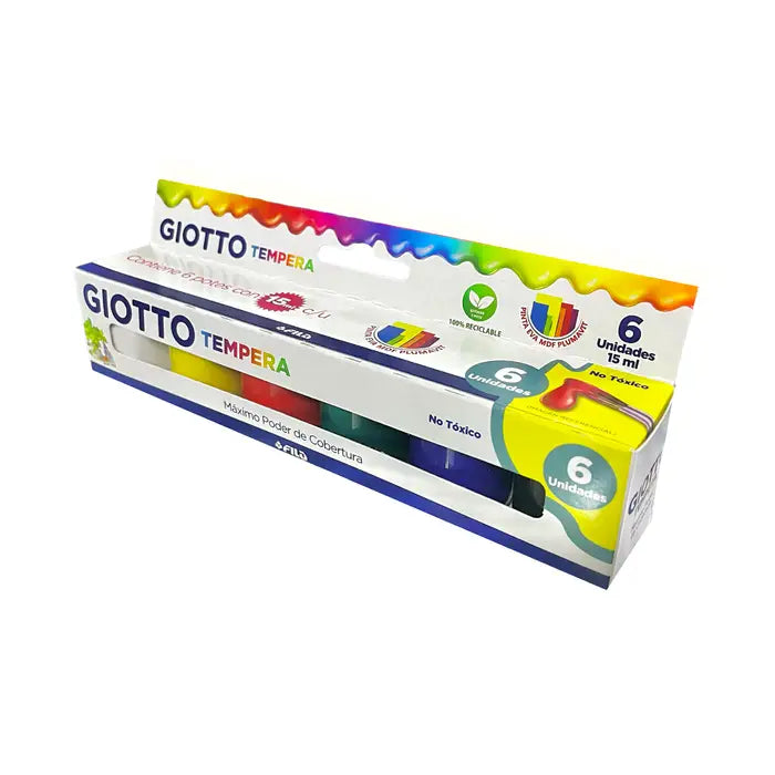 Temperas Guache - 6 colores