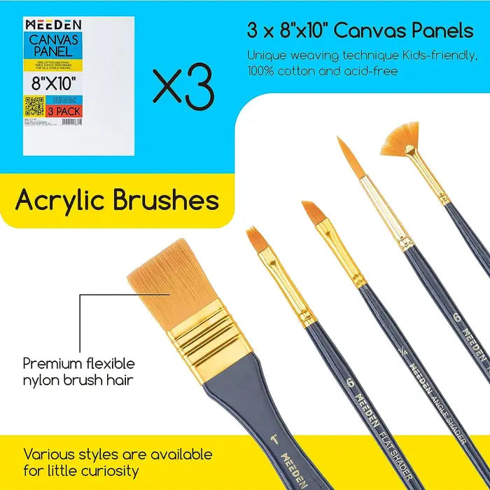 Kit inicial de pintura con acrílicos
