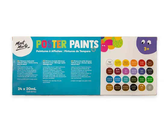Témperas Poster Paint - 24 colores