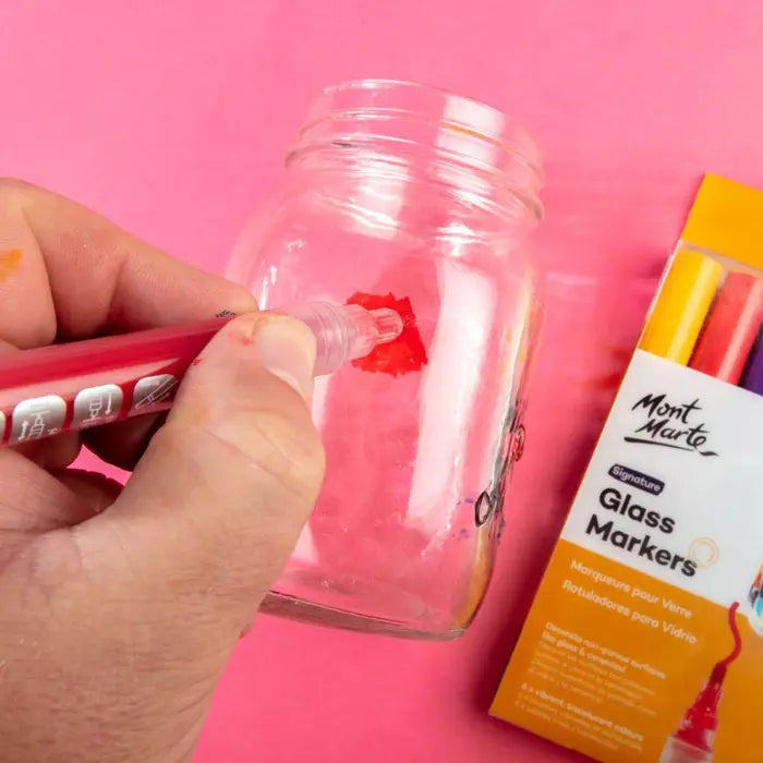 6 marcadores para vidrio y cerámica permanentes