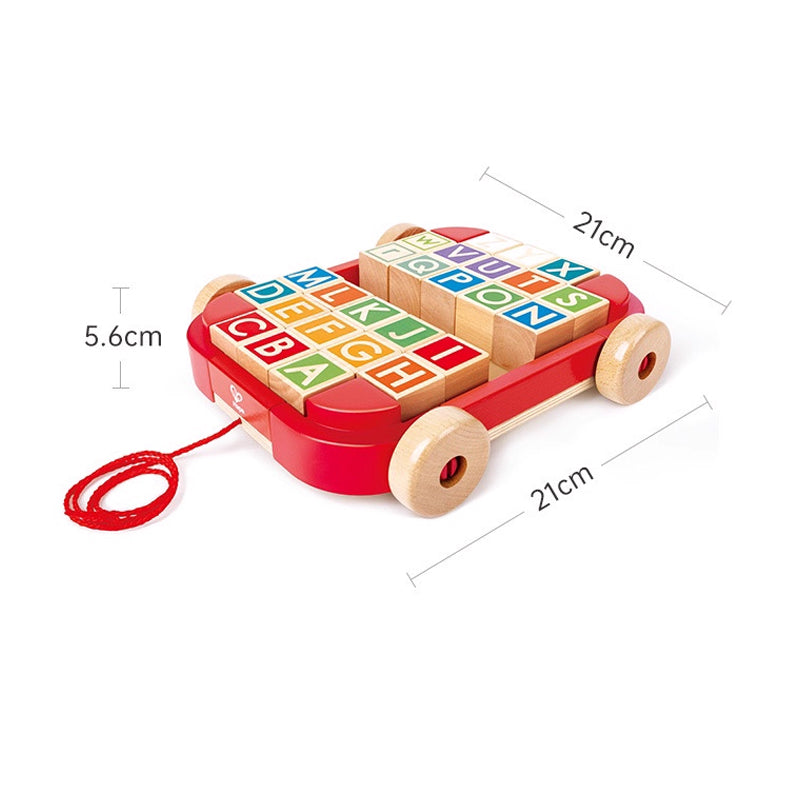Carrito de Arrastre con Bloques de Letras