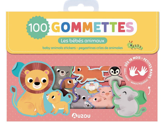 100 Stickers Animales Bebés