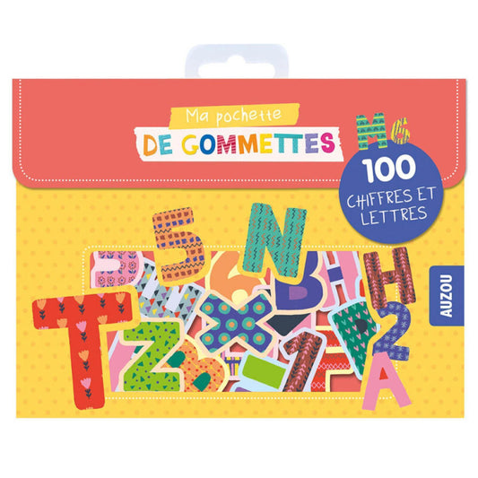 100 Stickers Letras y Números